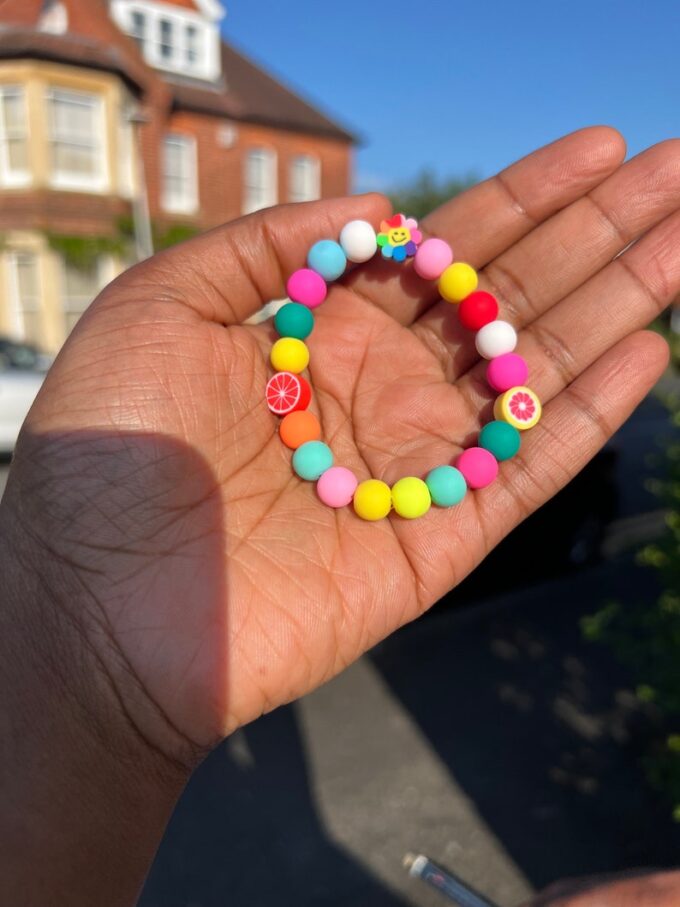 Colourful rainbow silicone bracelets - Image 5