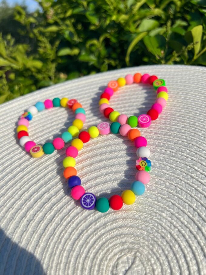 Colourful rainbow silicone bracelets - Image 7