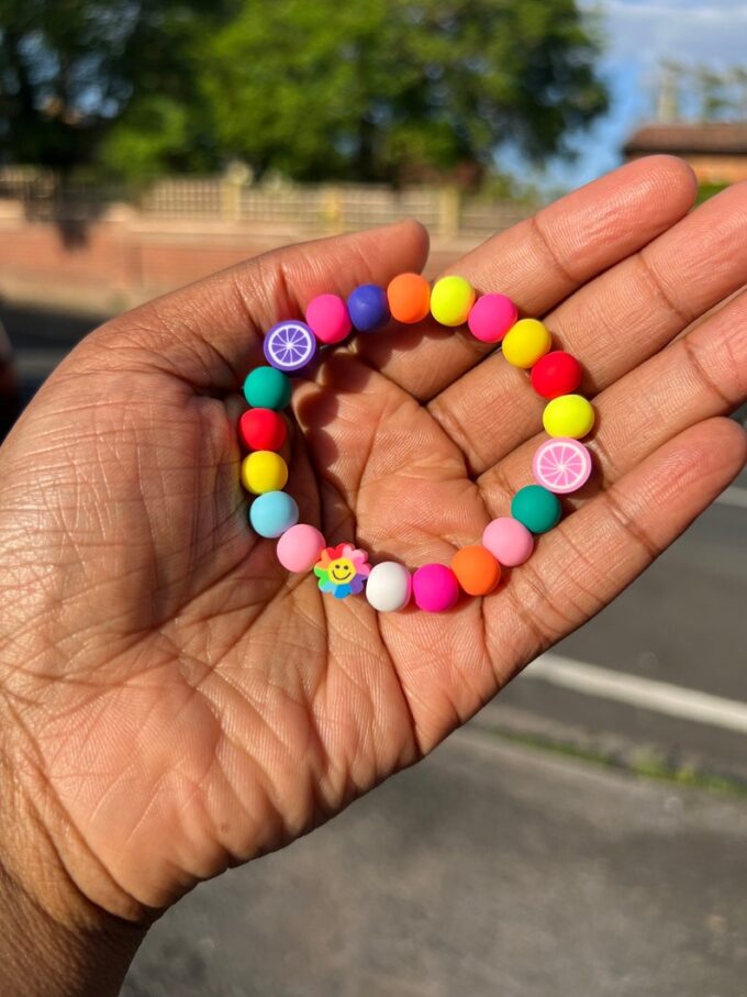 Colourful rainbow silicone bracelets - Image 4