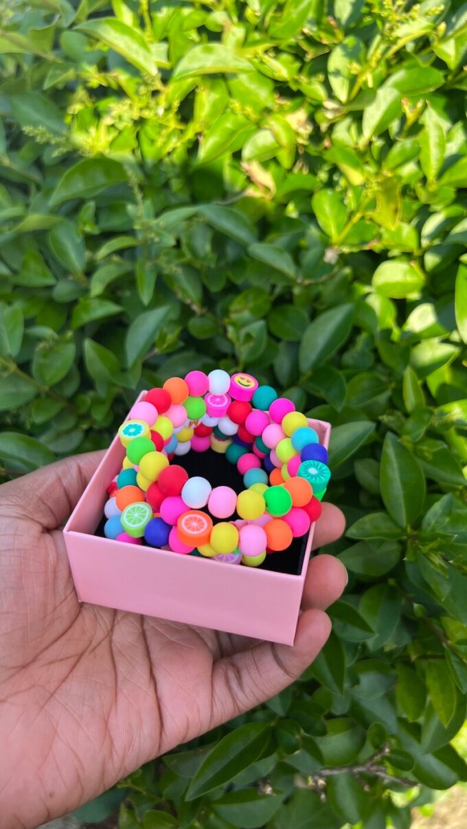 Colourful rainbow silicone bracelets - Image 8